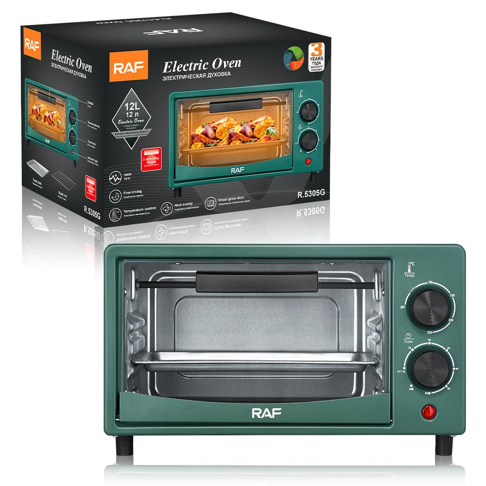 Cuptor Electric RAF R5305G Putere 800W, 2 Moduri de Gatire, Capacitate 12L, Timer, Design Compact