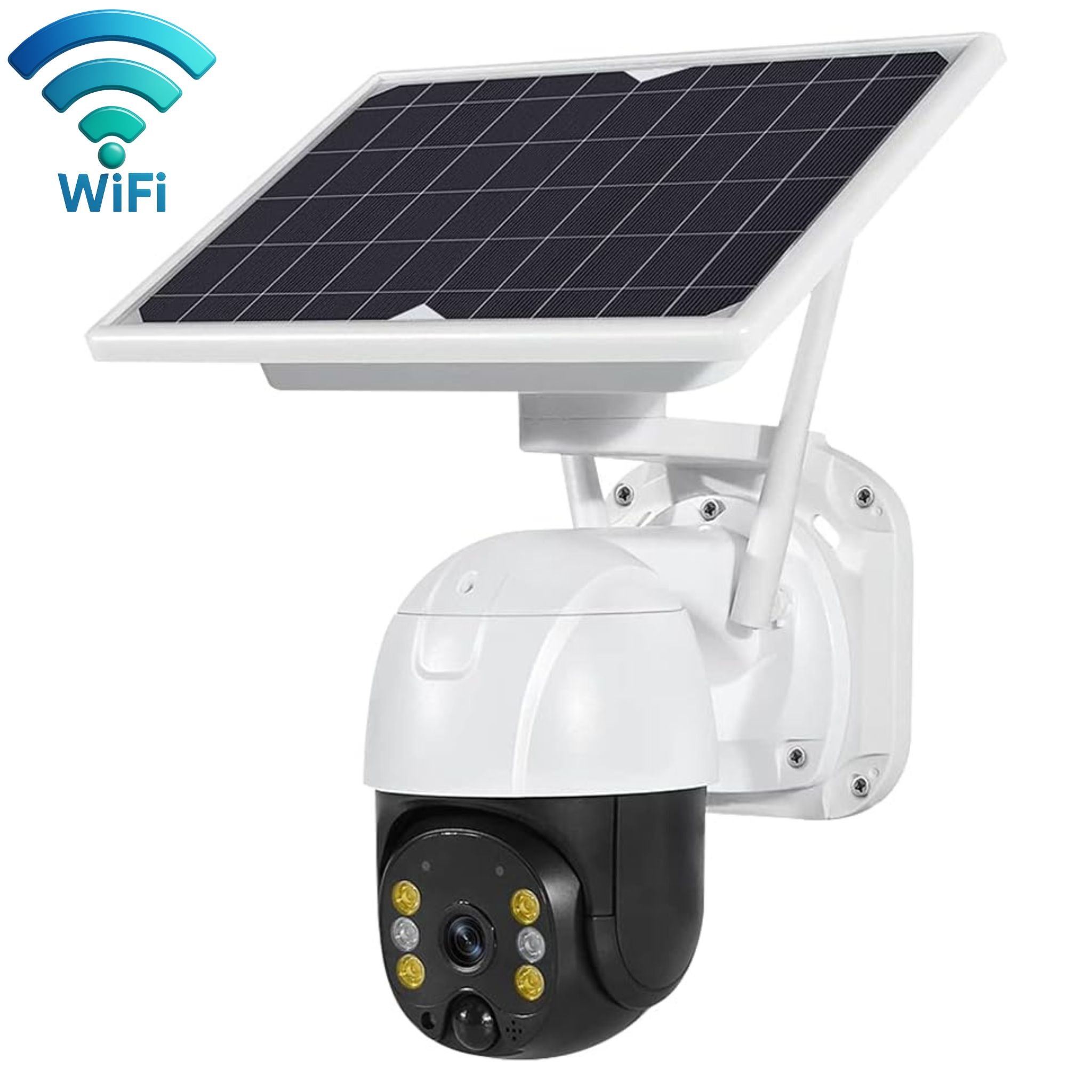 Camera Solara de Supraveghere Inteligenta Wireless, Rezolutie HD 1080P 3MP, WI-FI, Vedere Nocturna, Detectie Miscare, Senzor de Miscare, Panou Solar Inclus