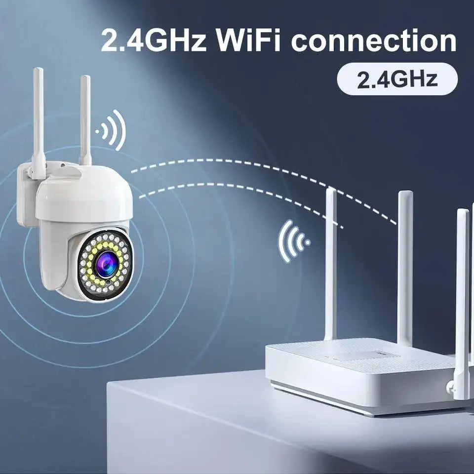 Camera de Supraveghere Smart WiFi Rotativa, Rezolutie 1080P, Performanta Avansata, Viziune Nocturna 30M, Control Complet Plus Card de Memorie 64GB