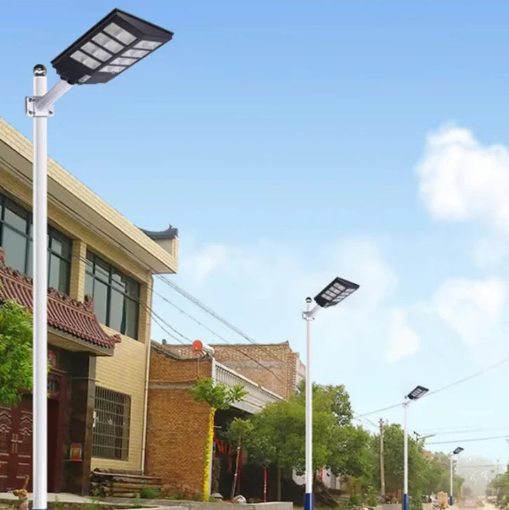 Lampa Solara Dubla LED cu Telecomanda si Picior Metalic – Putere 600W / 1000W / 1600W / 2000W / 2400W
