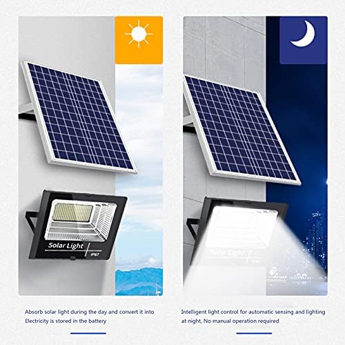 Set 2x Proiector Solar LED 300W, Rezistenta IP65, Telecomanda, Autonomie 12h, Functionare Autonoma