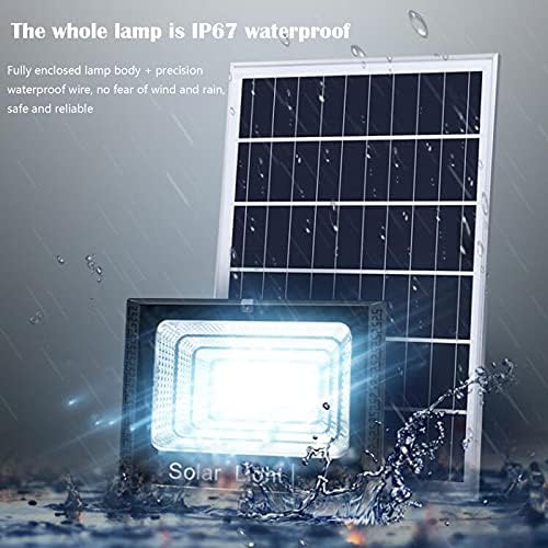 Set 2x Proiector Solar LED 300W, Rezistenta IP65, Telecomanda, Autonomie 12h, Functionare Autonoma