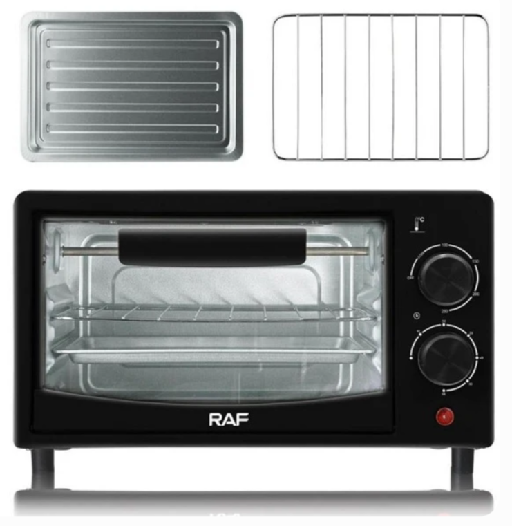 Cuptor Electric RAF R5305G Putere 800W, 2 Moduri de Gatire, Capacitate 12L, Timer, Design Compact