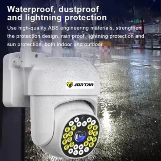 Set 4x Camera de Supraveghere WiFi Rotativa Jortan JT-8161QJ, 1080P, Performanta Avansata, Viziune Nocturna 30M, Control Complet Plus 4x Card 32GB
