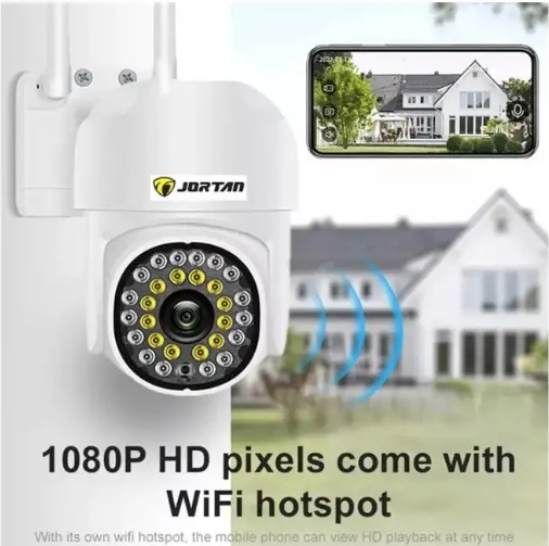 Set 5x Camera de Supraveghere WiFi Rotativa Jortan JT-8161QJ, 1080P, Performanta Avansata, Viziune Nocturna 30M, Control Complet Plus 5x Card 64GB