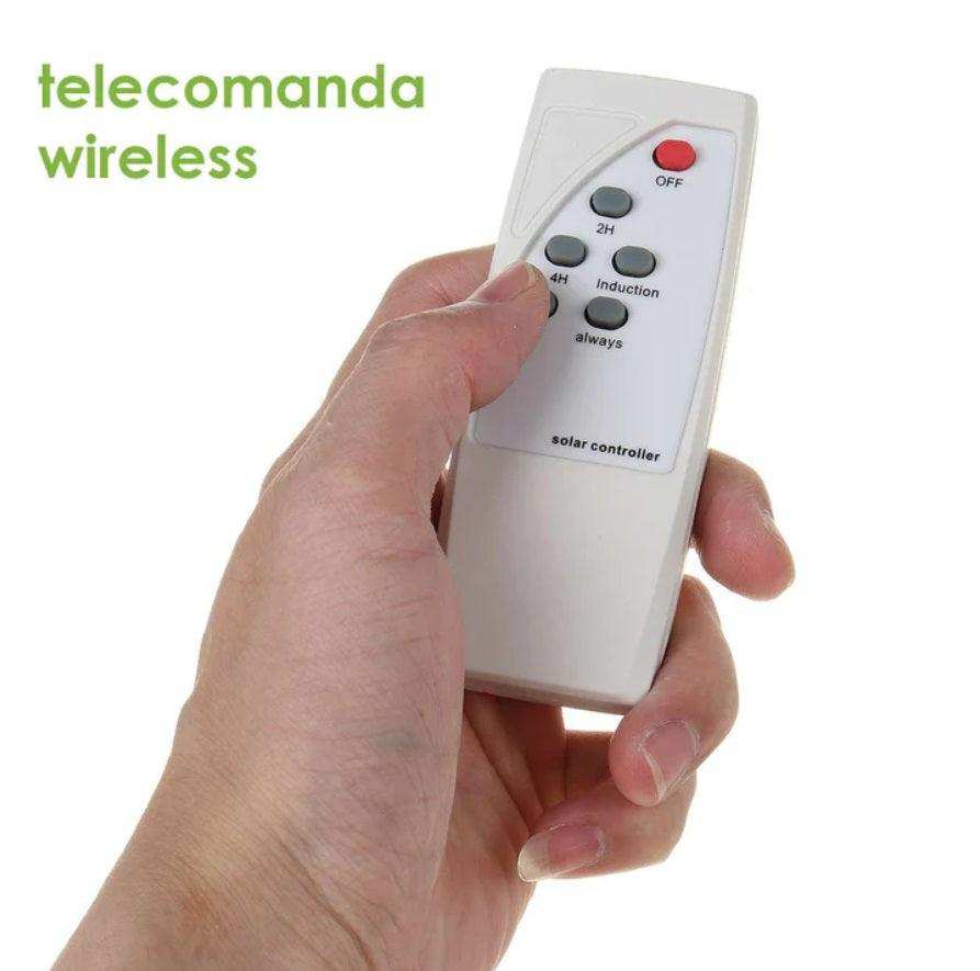Lampa cu Incarcare Solara Jortan cu Telecomanda si Suport Metalic - FlashMAG