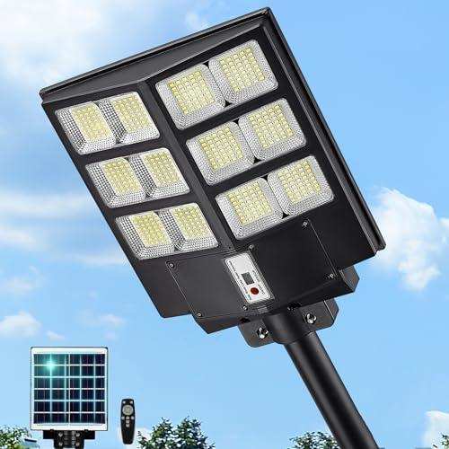 Lampa Solara Stradala DUBLA - LED 600W/800W/1000W cu Picior metalic inclus - FlashMAG