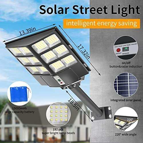 Lampa Solara Stradala DUBLA - LED 600W/800W/1000W cu Picior metalic inclus - FlashMAG