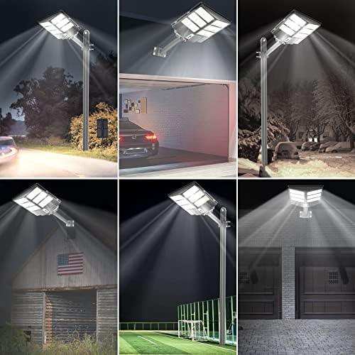Lampa Solara Stradala DUBLA - LED 600W/800W/1000W cu Picior metalic inclus - FlashMAG