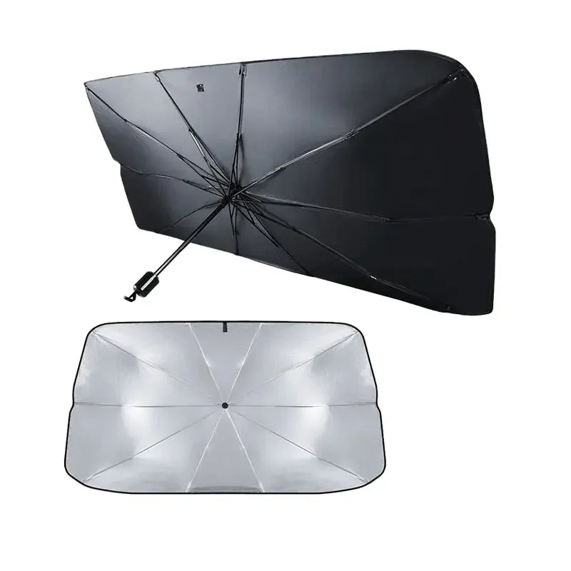 Umbrela Parasolar pentru Masina cu Protectie UV si Izolare Termica 134x60 cm