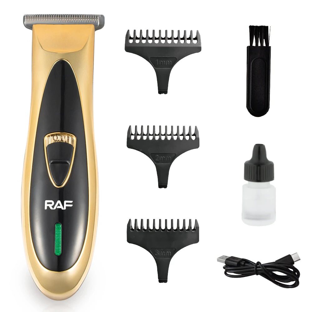 Masina Tuns Profesionala RAF R4006 Electrica Cu 4 Piepteni Ghidare si Foarfeca