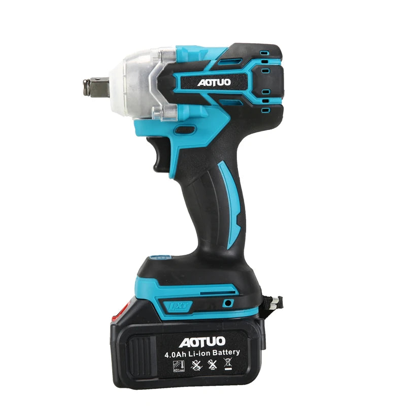 Trusa Cheie de Impact 48V 550Nm cu Valiza, 2 Acumulatori si 43 Accesorii
