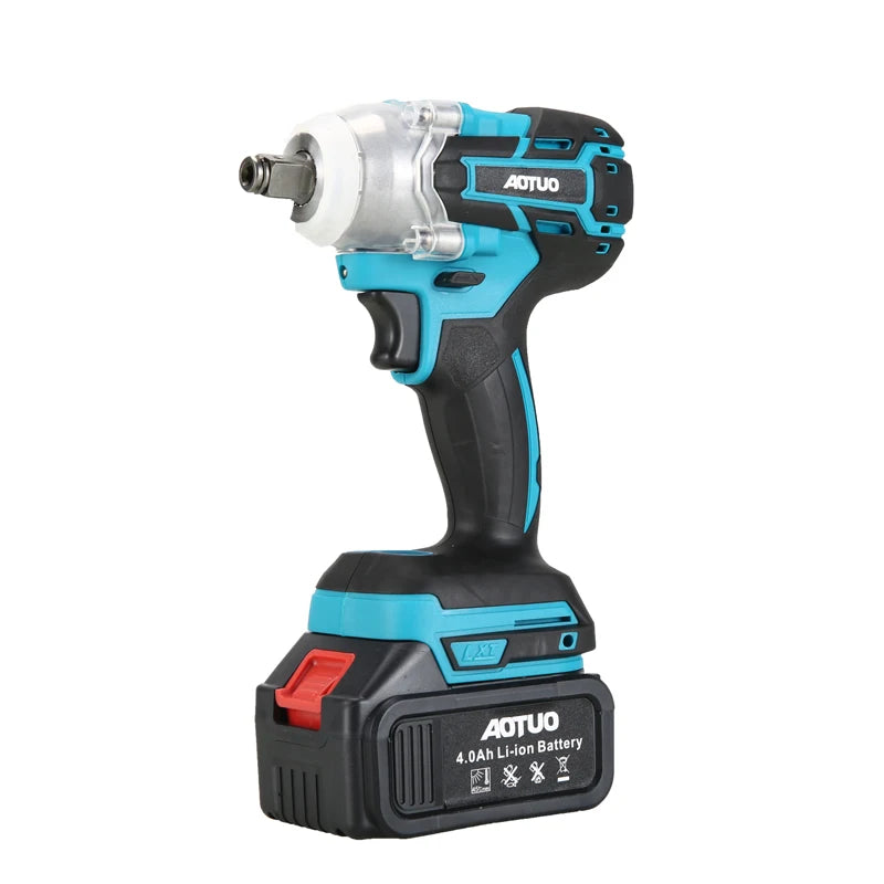 Trusa Cheie de Impact 48V 550Nm cu Valiza, 2 Acumulatori si 43 Accesorii