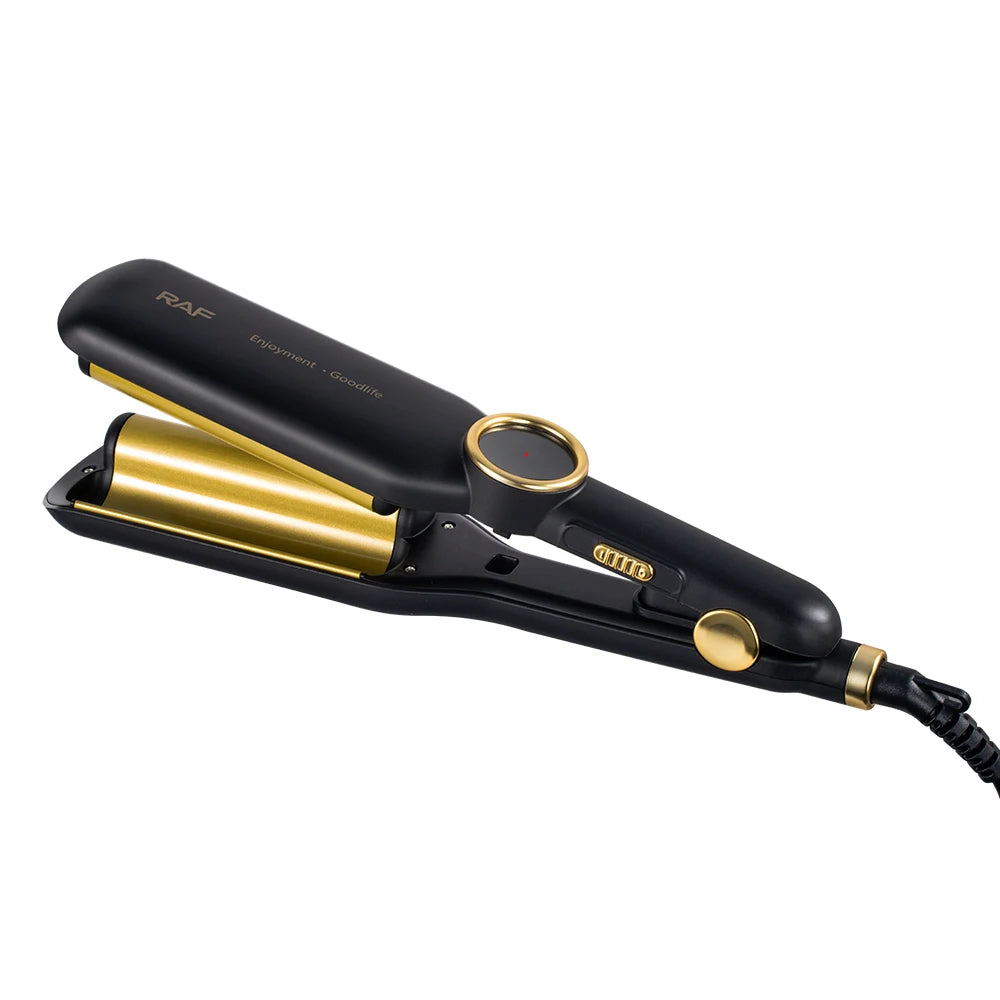 Ondulator Par Profesional RAF R0411, Invelis Ceramic, Control Digital, 35W, Temperatura Reglabila,220V