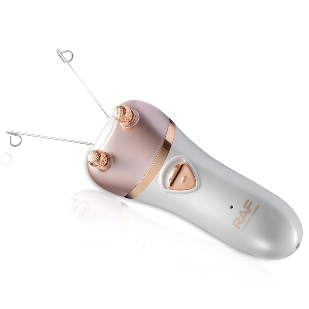 Aparat Epilare Faciala RAF R4029 cu Ata Naturala, Electric 5W, Fir Bumbac Natural