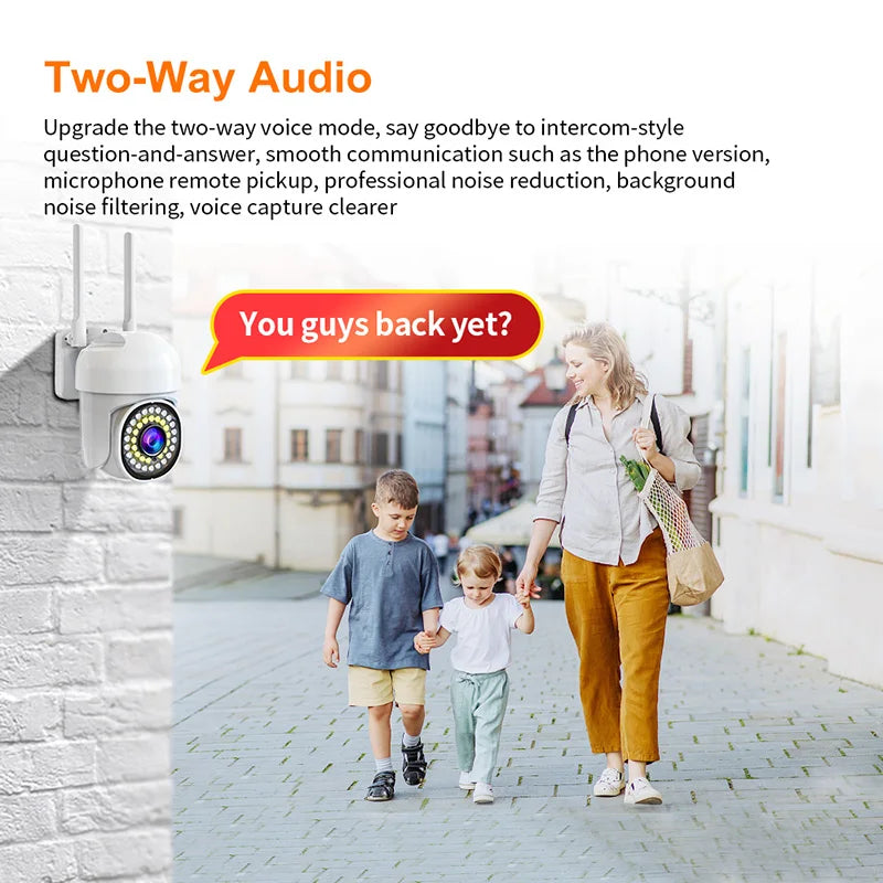 Set 2x Camera de Supraveghere Smart WiFi Rotativa, Rezolutie 1080P, Performanta Avansata, Viziune Nocturna 30M, Control Complet Plus 2x Card de Memorie 64GB