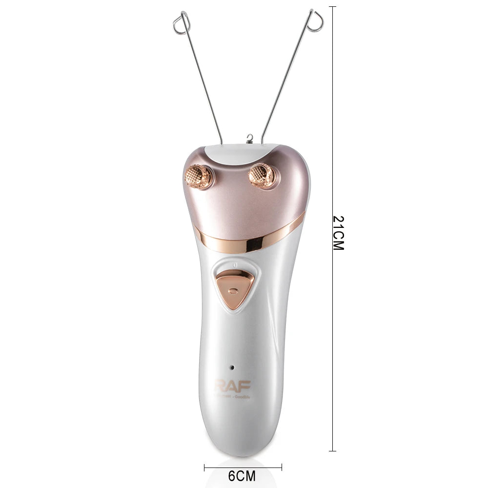 Aparat Epilare Faciala RAF R4029 cu Ata Naturala, Electric 5W, Fir Bumbac Natural