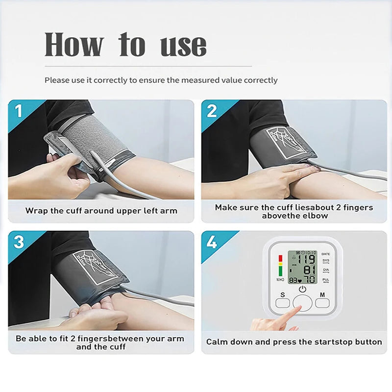 Tensiometru Digital de Brat Arm Style cu Detectare Puls si Memorie Masuratori