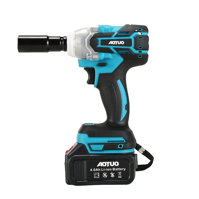 Trusa Cheie de Impact 48V 550Nm cu Valiza, 2 Acumulatori si 43 Accesorii
