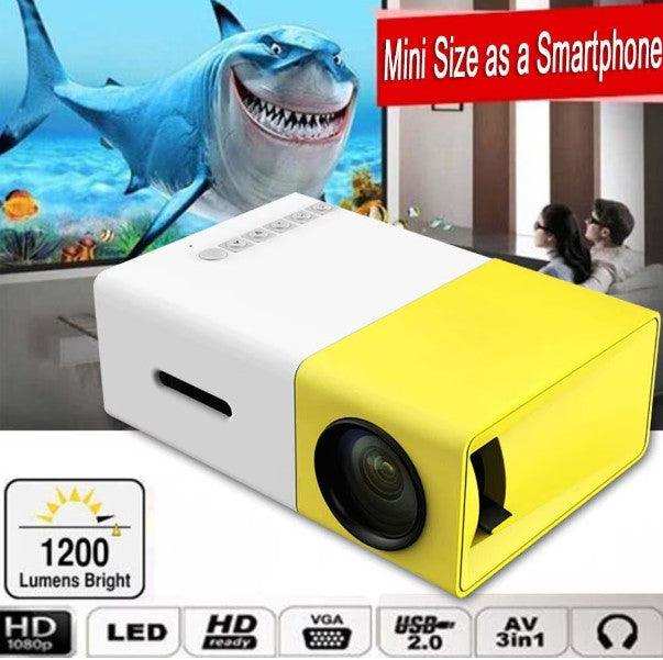 Mini Videoproiector FULL HD LED, HDMI/VGA/USB/SD si Telecomanda - FlashMAG