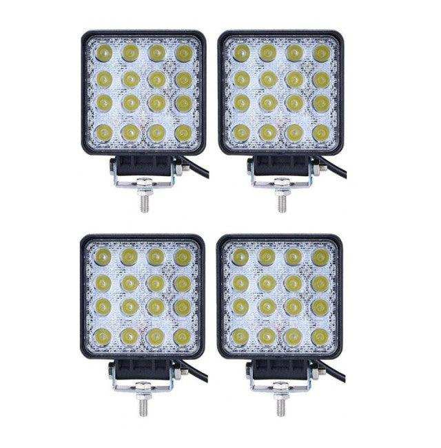 Set 4 Proiectoare LED Offroad, 48W, 12V, design elegant - FlashMAG