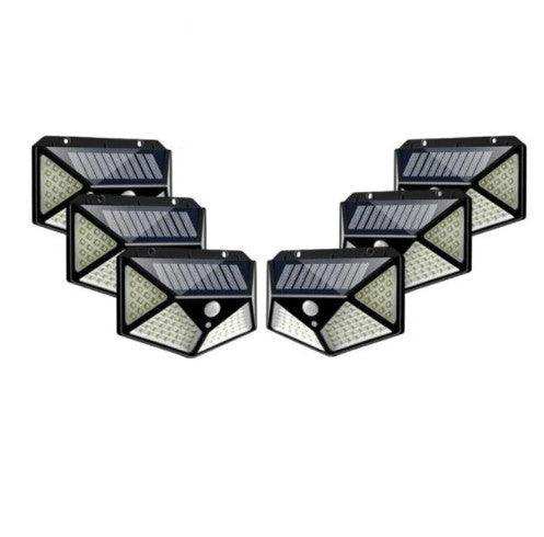 Set 6 Lampa Solara 100 LED Senzor Miscare Iluminare Eficienta si Ecologica - FlashMAG