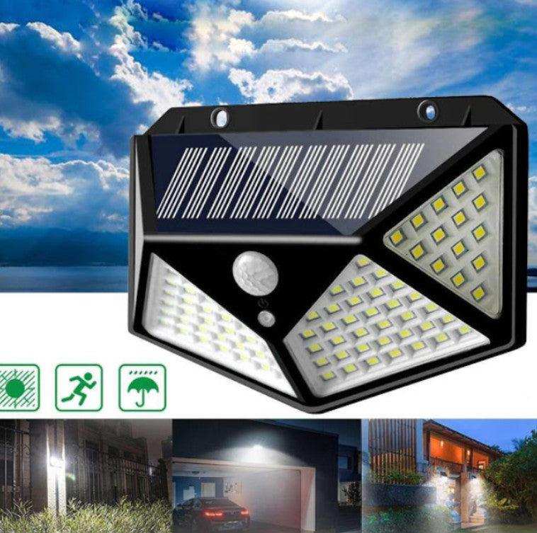 Set 6 Lampa Solara 100 LED Senzor Miscare Iluminare Eficienta si Ecologica - FlashMAG