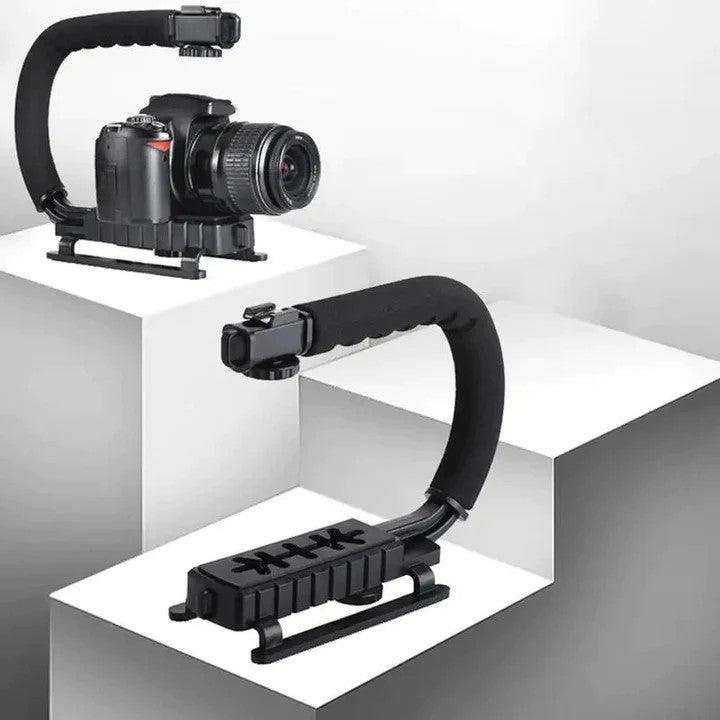 SET pentru VLOG-uri Microfon, Lampa LED, Trepied in forma de U si Suport Telefon/Camera - FlashMAG