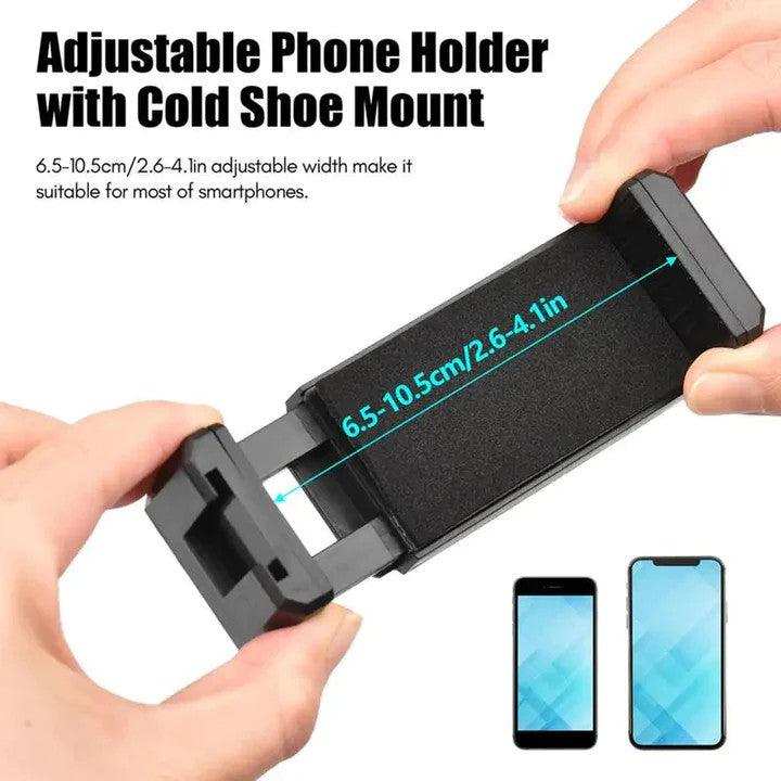 SET pentru VLOG-uri Microfon, Lampa LED, Trepied in forma de U si Suport Telefon/Camera - FlashMAG
