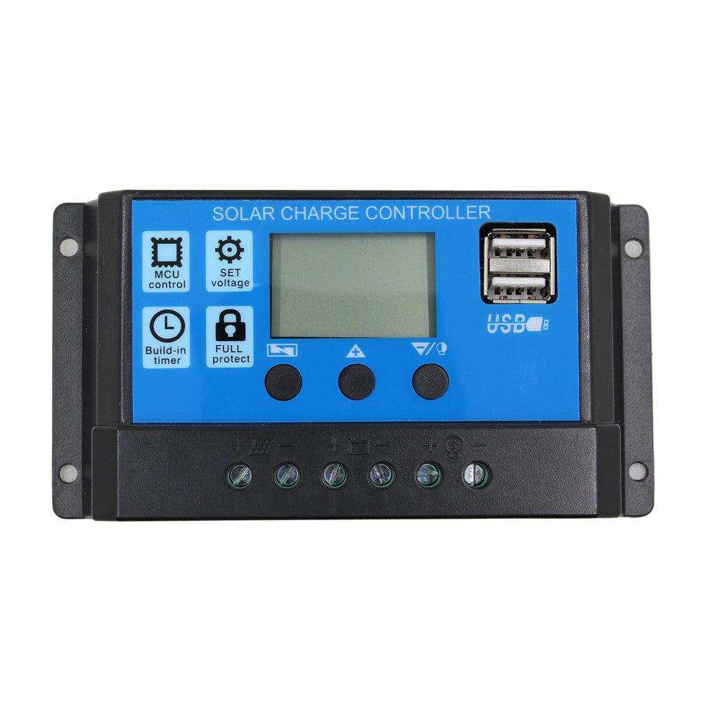 Controler 30A, Regulator Solar PWM pentru panou fotovoltaic ,720W, 24V, 165g, afisaj digital - FlashMAG