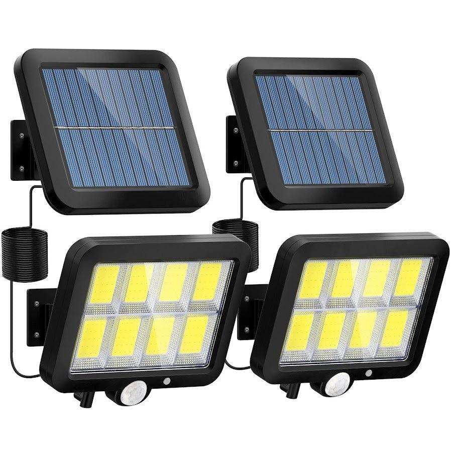 Set 2 proiectoare cu 160 LED-uri si sezori de miscare - FlashMAG